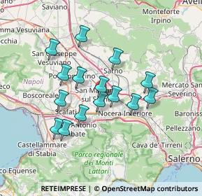 Mappa Via Termine Bianco, 84016 Pagani SA, Italia (6.40733)