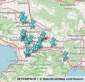 Mappa Via Termine Bianco, 84016 Pagani SA, Italia (7.15375)