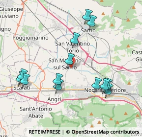 Mappa Via Termine Bianco, 84016 Pagani SA, Italia (4.45769)