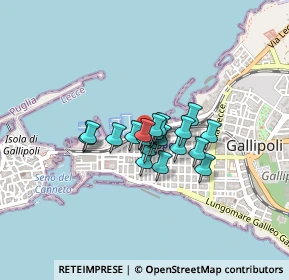 Mappa Via Carlo Buccarella, 73014 Gallipoli LE, Italia (0.25)