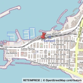 Mappa Via B. Ravenna, 19, 73014 Gallipoli, Lecce (Puglia)