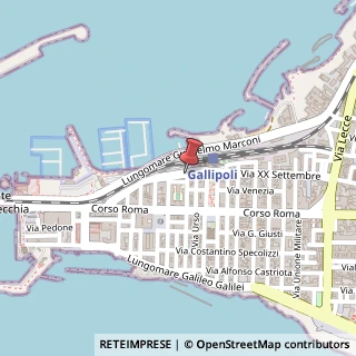 Mappa Via Milano, 1, 73014 Gallipoli, Lecce (Puglia)