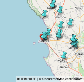 Mappa Via Carlo Buccarella, 73014 Gallipoli LE, Italia (8.8485)