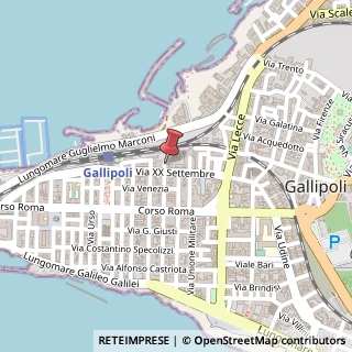 Mappa Via R. D'Angiò, 38, 73014 Gallipoli, Lecce (Puglia)