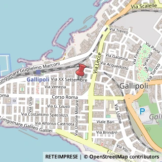Mappa Via XX Settembre, 9, 73014 Gallipoli, Lecce (Puglia)