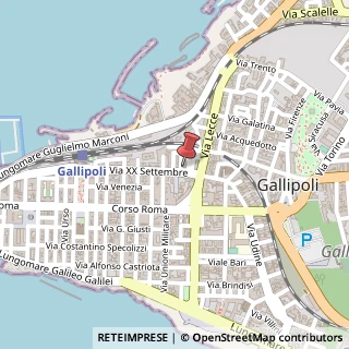 Mappa Via Reggio Calabria, 3, 73014 Gallipoli, Lecce (Puglia)