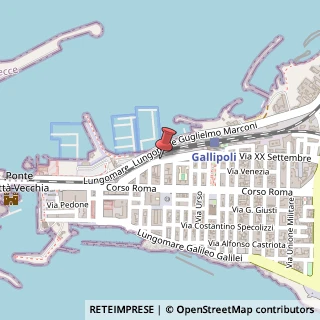 Mappa Via Bartolomeo Ravenna,  41, 73014 Gallipoli, Lecce (Puglia)