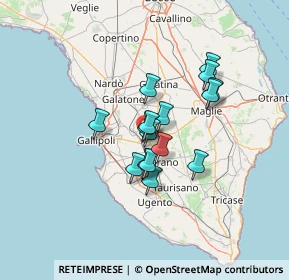 Mappa SP361 km 16, 73052 Parabita LE, Italia (10.055)