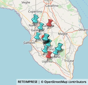 Mappa SP361 km 16, 73052 Parabita LE, Italia (7.90588)