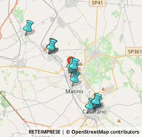 Mappa SP361 km 16, 73052 Parabita LE, Italia (3.60417)