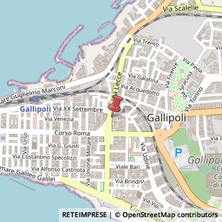 Mappa Via Lecce, 4, 73014 Gallipoli, Lecce (Puglia)