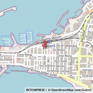 Mappa Via Minniti, 3, 73014 Gallipoli, Lecce (Puglia)