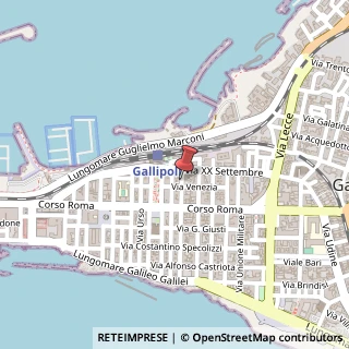 Mappa Via G. Pisanelli, 27, 73014 Gallipoli, Lecce (Puglia)
