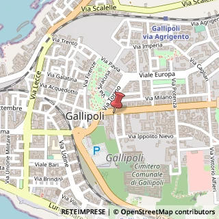 Mappa Via Alessandro Manzoni, 5, 73014 Gallipoli, Lecce (Puglia)