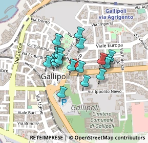 Mappa Via Torino, 73014 Gallipoli LE, Italia (0.164)