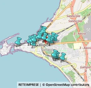 Mappa Via Torino, 73014 Gallipoli LE, Italia (0.5545)