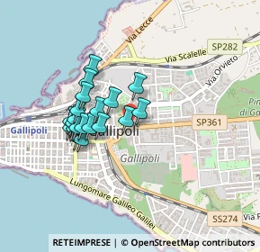 Mappa Via Torino, 73014 Gallipoli LE, Italia (0.388)