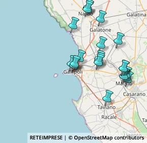 Mappa Via Torino, 73014 Gallipoli LE, Italia (8.281)