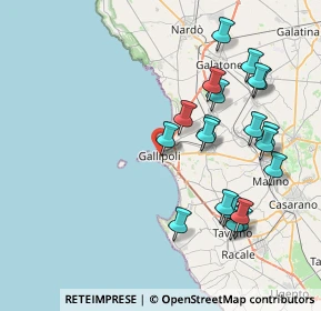 Mappa Via Torino, 73014 Gallipoli LE, Italia (9.0135)