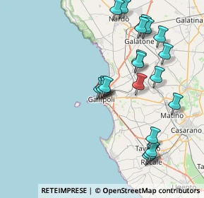 Mappa Via Torino, 73014 Gallipoli LE, Italia (8.9305)