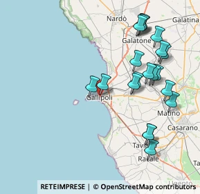 Mappa Via Torino, 73014 Gallipoli LE, Italia (9.398)