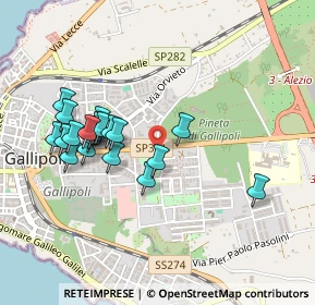 Mappa Via Sebastiano Natali, 73014 Gallipoli LE, Italia (0.4795)