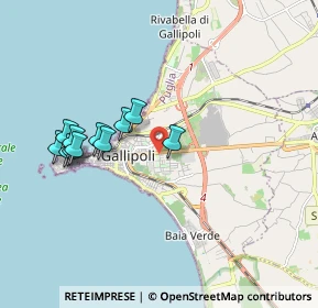 Mappa Via Sebastiano Natali, 73014 Gallipoli LE, Italia (1.90455)