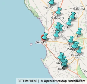 Mappa Via Sebastiano Natali, 73014 Gallipoli LE, Italia (10.839)