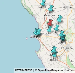 Mappa Via Sebastiano Natali, 73014 Gallipoli LE, Italia (8.712)