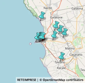 Mappa Via Sebastiano Natali, 73014 Gallipoli LE, Italia (4.3925)