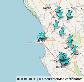 Mappa Via Sebastiano Natali, 73014 Gallipoli LE, Italia (10.501)