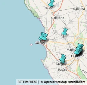 Mappa Via Sebastiano Natali, 73014 Gallipoli LE, Italia (11.3885)