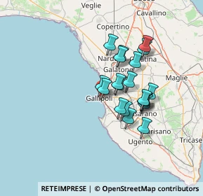 Mappa Via Sebastiano Natali, 73014 Gallipoli LE, Italia (11.494)