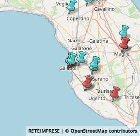 Mappa Via Sebastiano Natali, 73014 Gallipoli LE, Italia (15.60143)