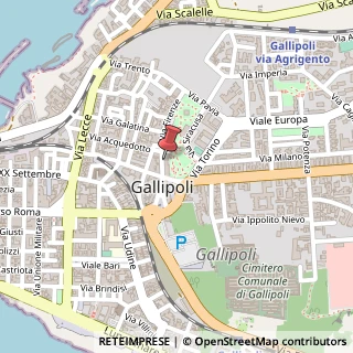 Mappa Via Firenze, 38, 73014 Gallipoli, Lecce (Puglia)