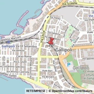 Mappa Via Unità D'Italia, 14, 73014 Gallipoli, Lecce (Puglia)