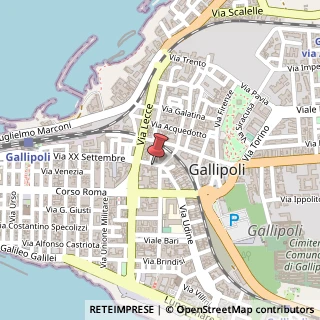 Mappa Via Pisa, 16, 73014 Gallipoli, Lecce (Puglia)