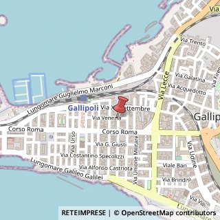 Mappa Via R. D'Angiò, 5b, 73014 Gallipoli, Lecce (Puglia)