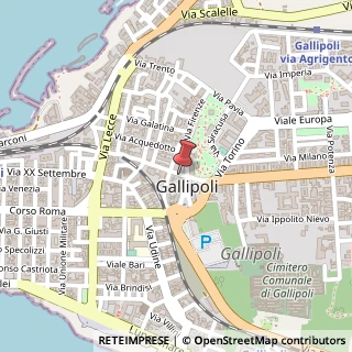 Mappa Via Galatone, 16, 73014 Gallipoli, Lecce (Puglia)