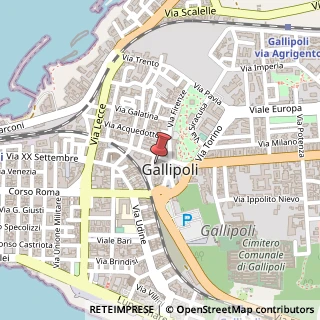 Mappa Via Gorizia, 51, 73014 Gallipoli, Lecce (Puglia)