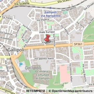 Mappa Via Ancona, 3, 73014 Gallipoli, Lecce (Puglia)