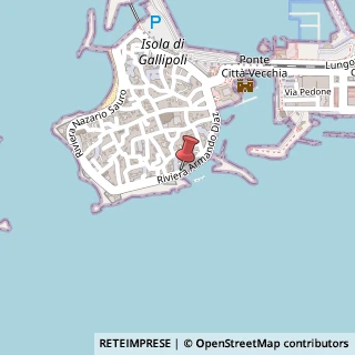 Mappa Riviera Armando Diaz, 75, 73014 Gallipoli, Lecce (Puglia)