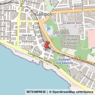 Mappa Via Udine, 252, 73014 Gallipoli, Lecce (Puglia)