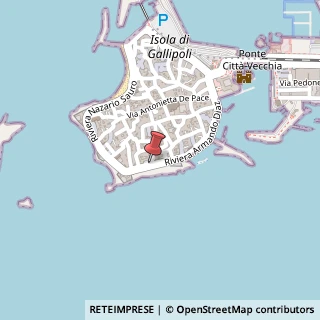 Mappa Riviera Armando Diaz, 27, 73014 Gallipoli, Lecce (Puglia)