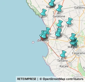 Mappa Gradoni Taranto, 73014 Gallipoli LE, Italia (8.584)