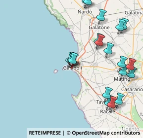 Mappa Gradoni Taranto, 73014 Gallipoli LE, Italia (9.9105)