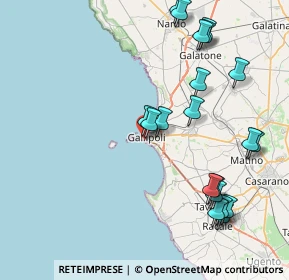 Mappa Gradoni Taranto, 73014 Gallipoli LE, Italia (10.0615)