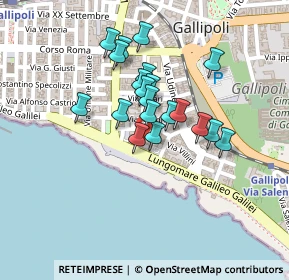 Mappa Gradoni Taranto, 73014 Gallipoli LE, Italia (0.1785)