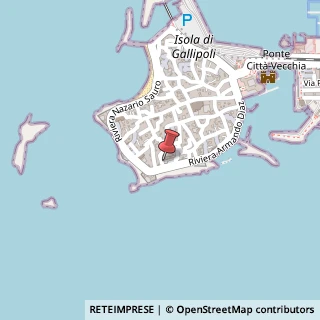 Mappa Via Crocefisso dei Molini, 17, 73014 Gallipoli, Lecce (Puglia)