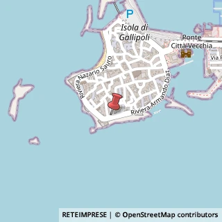 Mappa Riviera Armando Diaz, 9, 73014 Gallipoli, Lecce (Puglia)